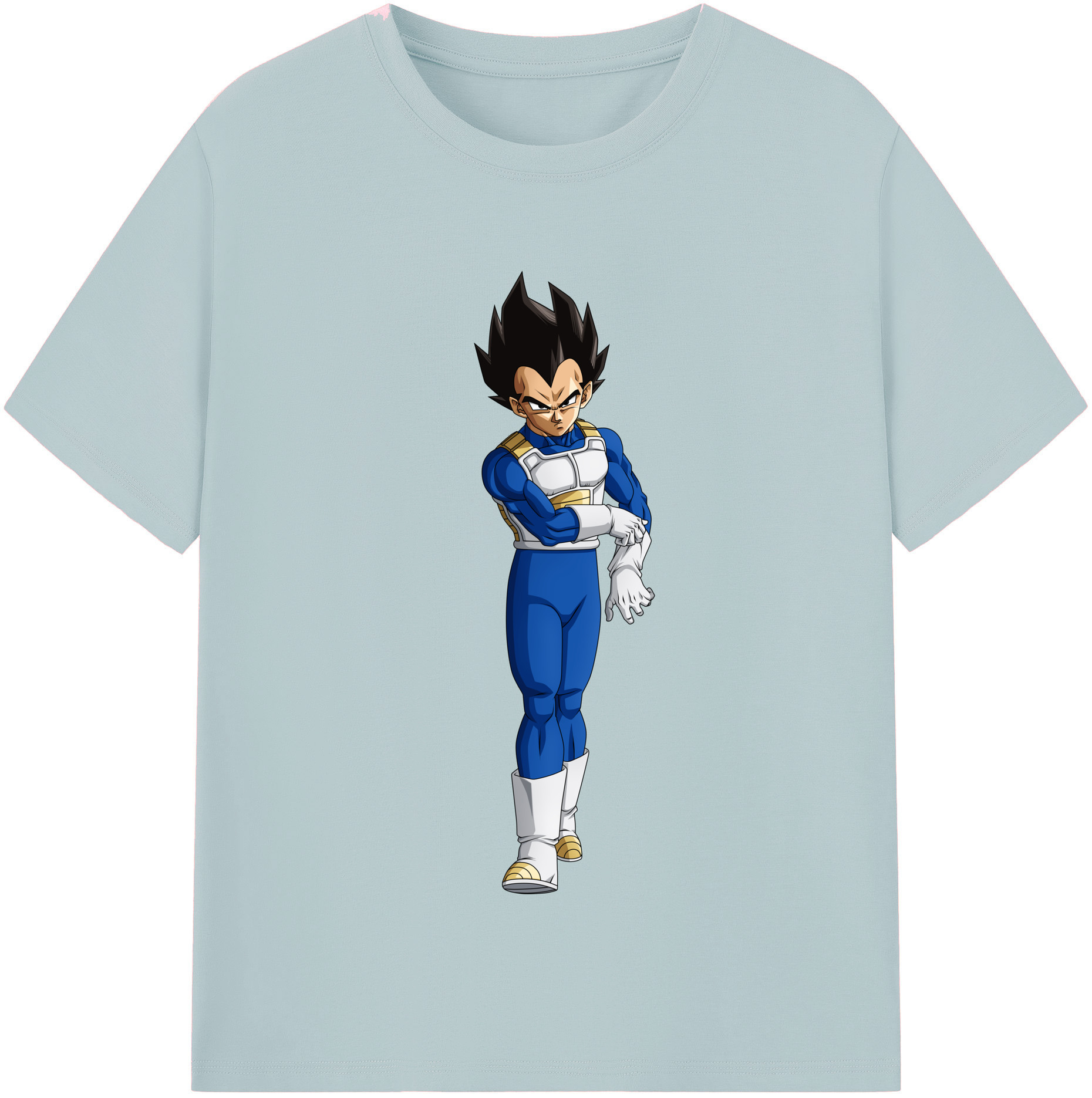（画像用） ドラゴンボール ベジータ四世（Bejīta Yonsei）DRAGON BALL Vegeta IV 綿100％半袖Tシャツ（フロントプリント）